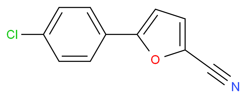 5-(4-Chlorophenyl)-2-furonitrile_Molecular_structure_CAS_)
