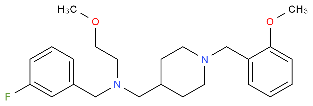 (3-fluorobenzyl){[1-(2-methoxybenzyl)-4-piperidinyl]methyl}(2-methoxyethyl)amine_Molecular_structure_CAS_)
