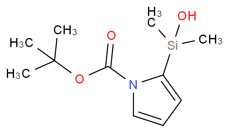 (N-Boc-2-pyrrolyl)dimethylsilanol_Molecular_structure_CAS_879904-82-2)