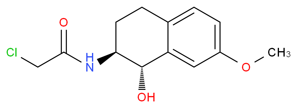 N-[(1S,2S)-1,2,3,4-Tetrahydro-1-hydroxy-7-methoxy-2-naphthalenyl]-chloroacetamide_Molecular_structure_CAS_99833-89-3)