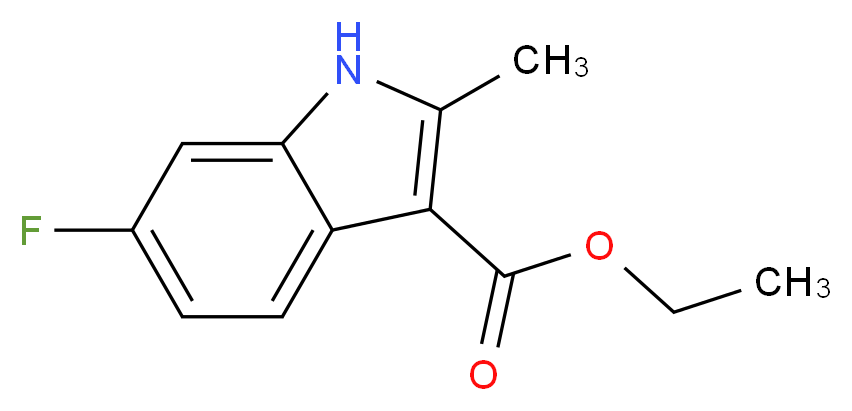 6-Fluoro-2-methyl-1H-indole-3-carboxylic acid ethyl ester_Molecular_structure_CAS_886362-69-2)
