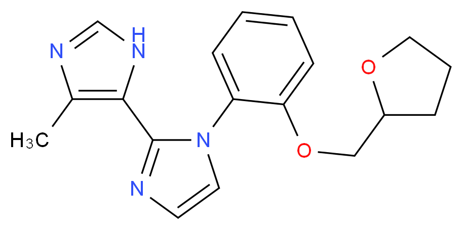 5'-methyl-1-[2-(tetrahydrofuran-2-ylmethoxy)phenyl]-1H,3'H-2,4'-biimidazole_Molecular_structure_CAS_)