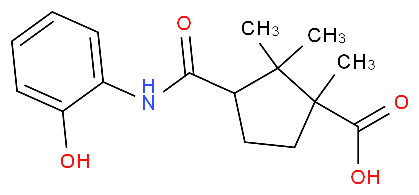 3-(2-Hydroxy-phenylcarbamoyl)-1,2,2-trimethyl-cyclopentanecarboxylic acid_Molecular_structure_CAS_)