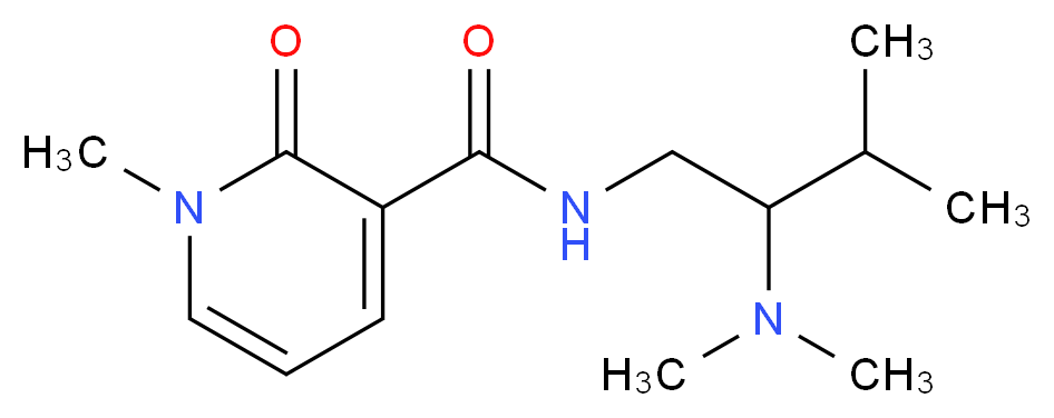 N-[2-(dimethylamino)-3-methylbutyl]-1-methyl-2-oxo-1,2-dihydropyridine-3-carboxamide_Molecular_structure_CAS_)