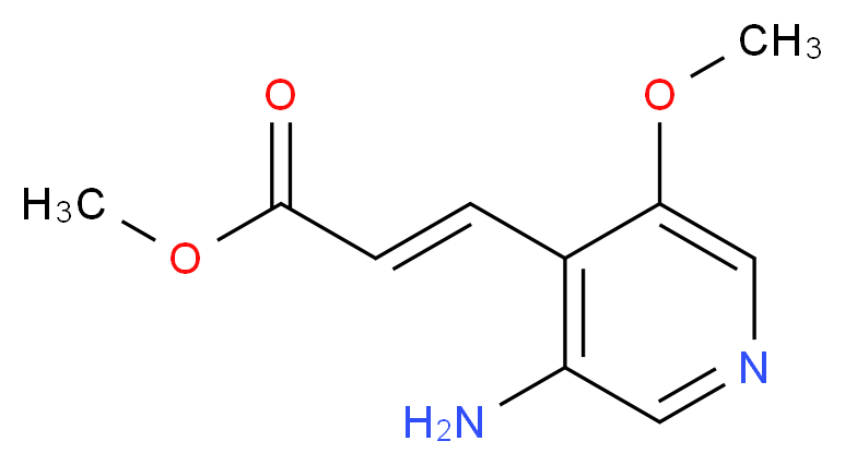 Methyl 3-(3-amino-5-methoxypyridin-4-yl)acrylate_Molecular_structure_CAS_1045858-57-8)
