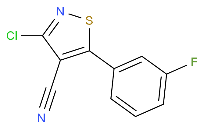 3-chloro-5-(3-fluorophenyl)isothiazole-4-carbonitrile_Molecular_structure_CAS_)
