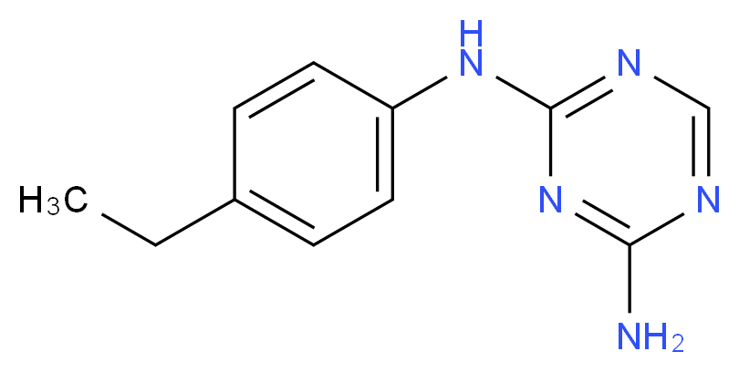 N-(4-Ethylphenyl)-1,3,5-triazine-2,4-diamine_Molecular_structure_CAS_)
