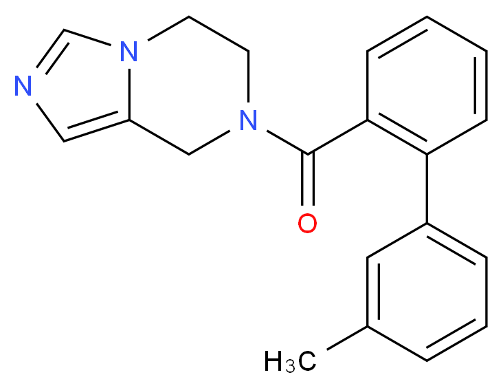 7-[(3'-methylbiphenyl-2-yl)carbonyl]-5,6,7,8-tetrahydroimidazo[1,5-a]pyrazine_Molecular_structure_CAS_)