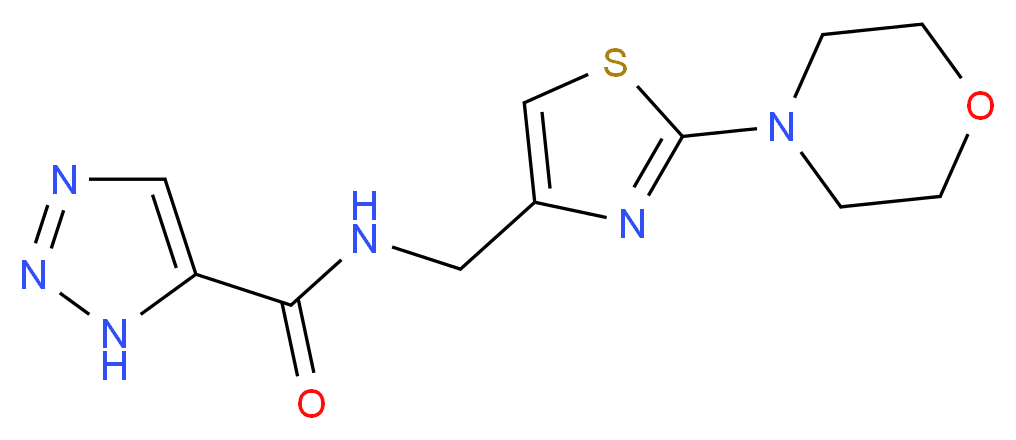 N-{[2-(4-morpholinyl)-1,3-thiazol-4-yl]methyl}-1H-1,2,3-triazole-5-carboxamide_Molecular_structure_CAS_)