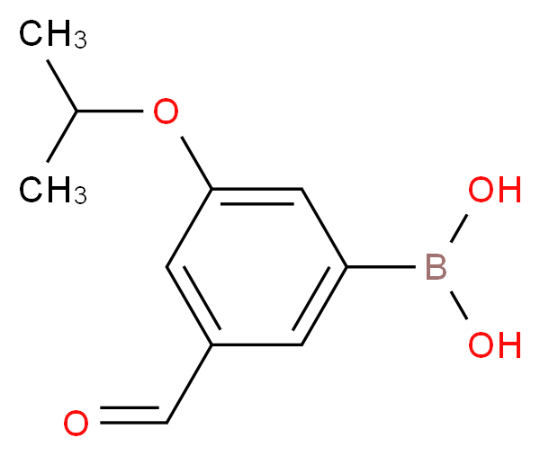 (3-Formyl-5-isopropoxyphenyl)boronic acid_Molecular_structure_CAS_871125-79-0)