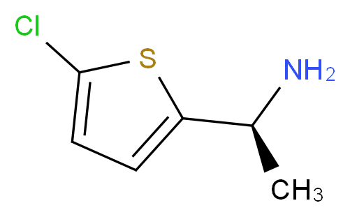 (1S)-1-(5-chlorothiophen-2-yl)ethan-1-amine_Molecular_structure_CAS_)
