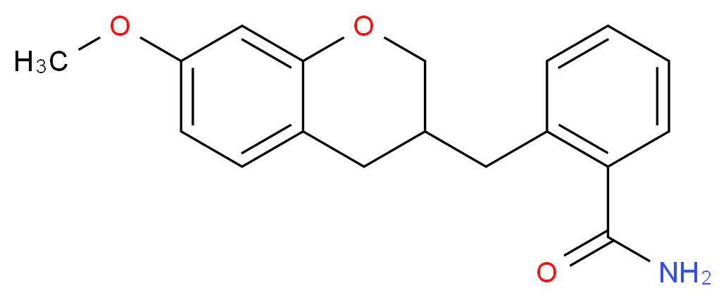 2-[(7-methoxy-3,4-dihydro-2H-chromen-3-yl)methyl]benzamide_Molecular_structure_CAS_)