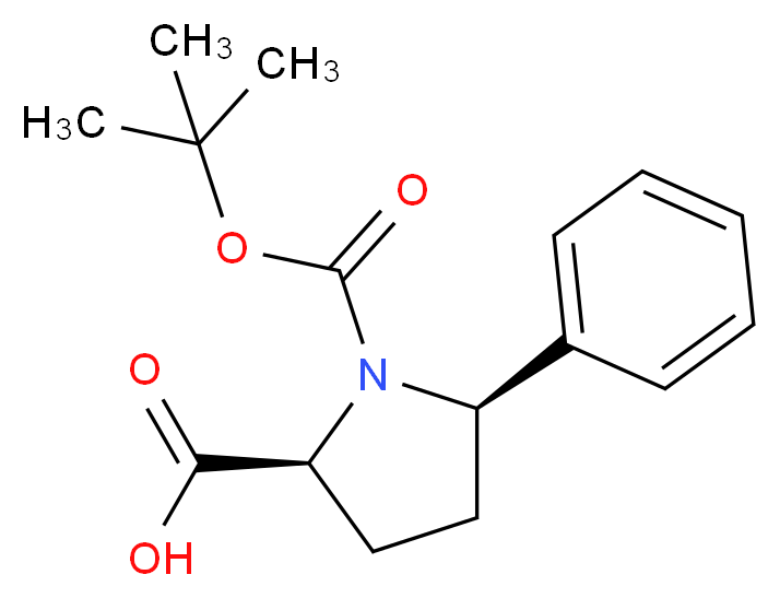 Boc-(2S,5R)-5-phenyl-pyrrolidine-2-carboxylic acid_Molecular_structure_CAS_221352-49-4)