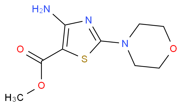 Methyl 4-amino-2-morpholino-1,3-thiazole-5-carboxylate_Molecular_structure_CAS_99967-78-9)