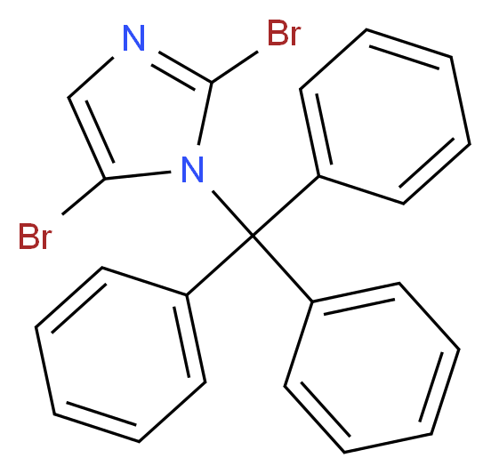 2,5-DIBROMO-1-TRITYLIMIDAZOLE_Molecular_structure_CAS_850429-53-7)