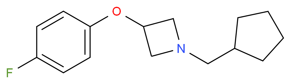 1-(cyclopentylmethyl)-3-(4-fluorophenoxy)azetidine_Molecular_structure_CAS_)