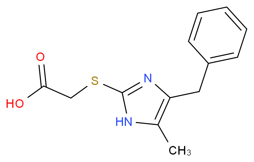 [(4-benzyl-5-methyl-1H-imidazol-2-yl)thio]acetic acid_Molecular_structure_CAS_)