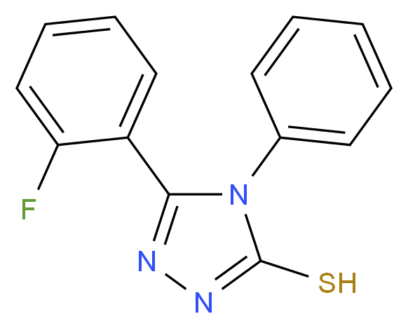 5-(2-fluorophenyl)-4-phenyl-4H-1,2,4-triazole-3-thiol_Molecular_structure_CAS_)