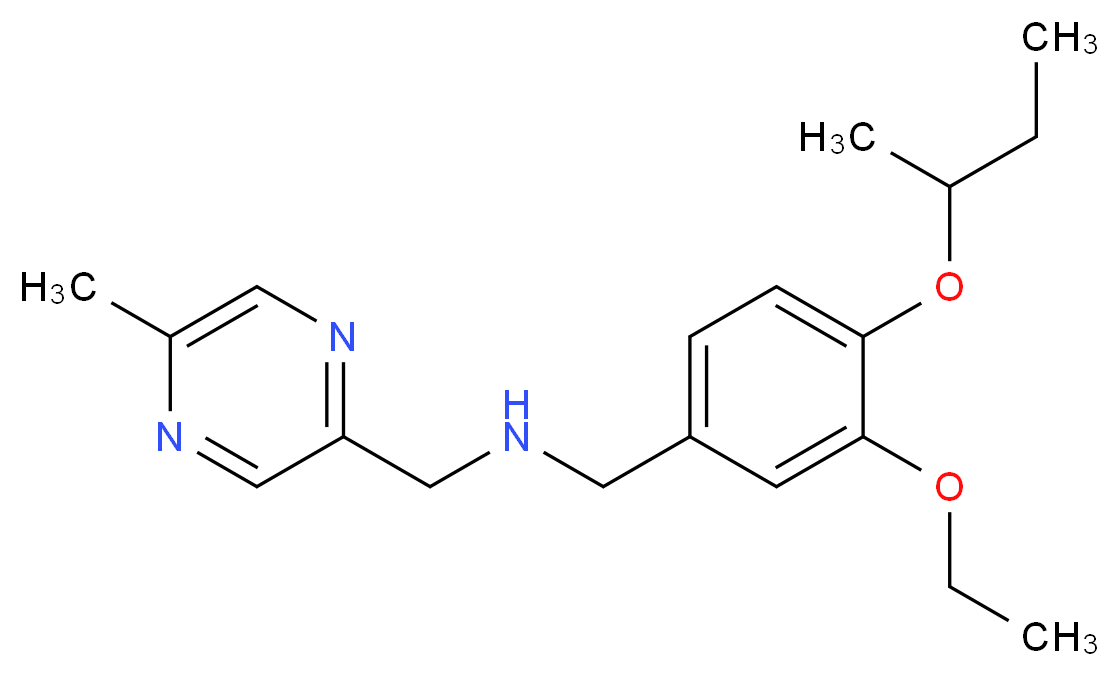 (4-sec-butoxy-3-ethoxybenzyl)[(5-methylpyrazin-2-yl)methyl]amine_Molecular_structure_CAS_)