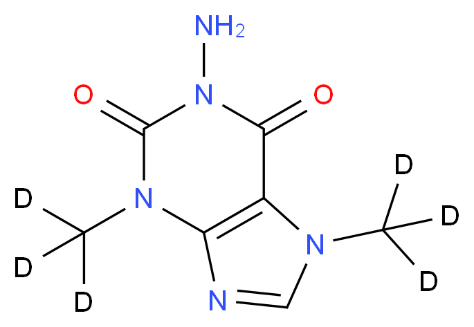 5-Amino-3,7-dimethyl Xanthine-d6_Molecular_structure_CAS_)