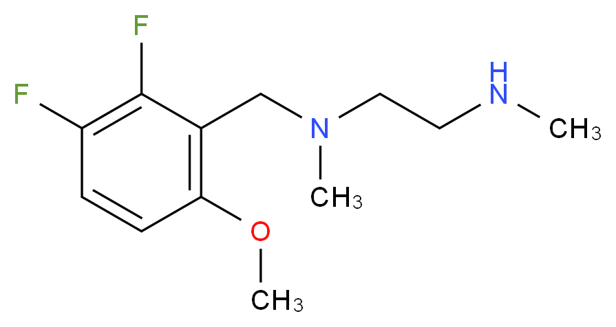 (2,3-difluoro-6-methoxybenzyl)methyl[2-(methylamino)ethyl]amine_Molecular_structure_CAS_)