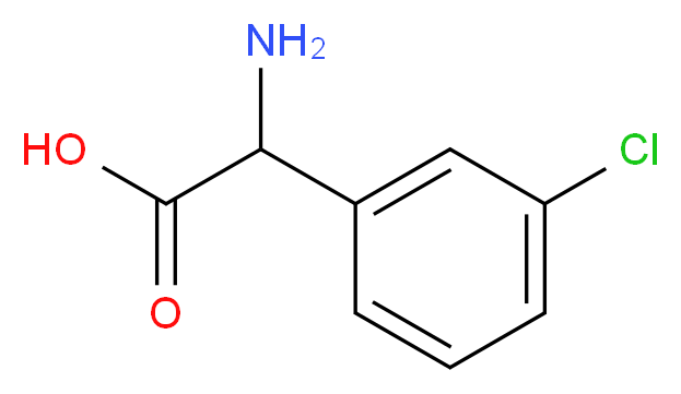 AMINO-(3-CHLORO-PHENYL)-ACETIC ACID_Molecular_structure_CAS_7292-71-9)