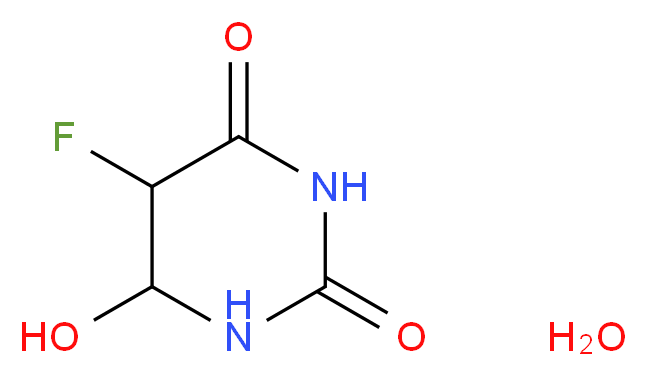 5-Fluoro-6-hydroxyhydrouracil monohydrate 97%_Molecular_structure_CAS_)