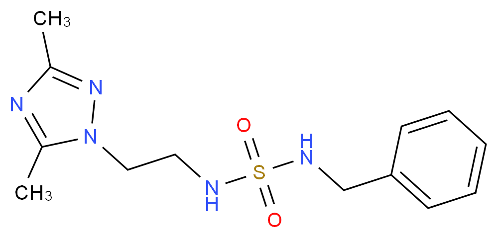 N-benzyl-N'-[2-(3,5-dimethyl-1H-1,2,4-triazol-1-yl)ethyl]sulfamide_Molecular_structure_CAS_)