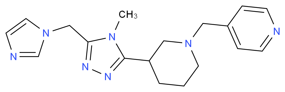 4-({3-[5-(1H-imidazol-1-ylmethyl)-4-methyl-4H-1,2,4-triazol-3-yl]piperidin-1-yl}methyl)pyridine_Molecular_structure_CAS_)