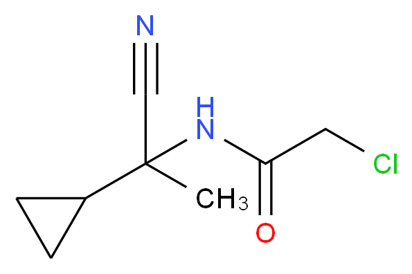 2-chloro-N-(1-cyano-1-cyclopropylethyl)acetamide_Molecular_structure_CAS_)