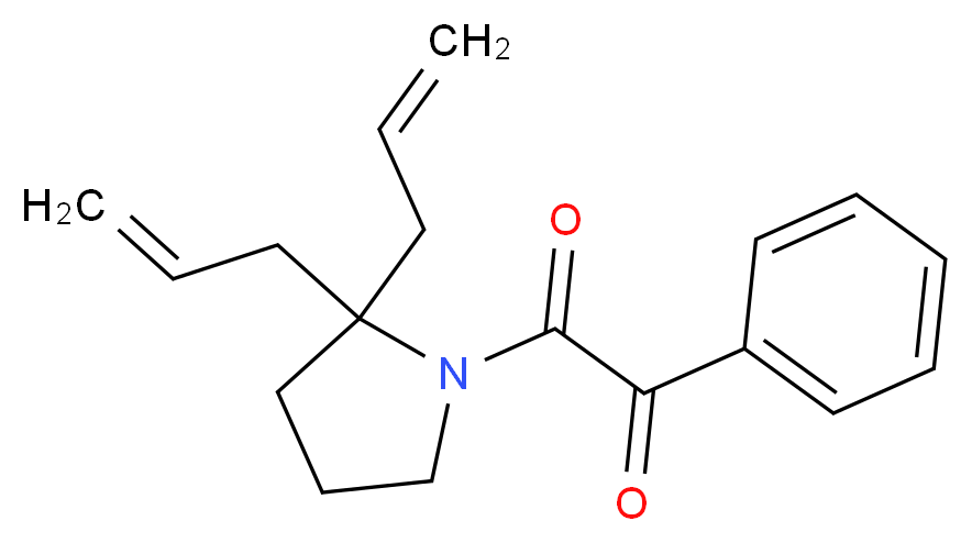 2-(2,2-diallylpyrrolidin-1-yl)-2-oxo-1-phenylethanone_Molecular_structure_CAS_)
