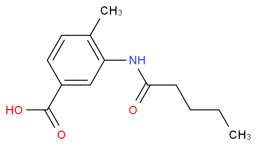 4-Methyl-3-(pentanoylamino)benzoic acid_Molecular_structure_CAS_915921-34-5)
