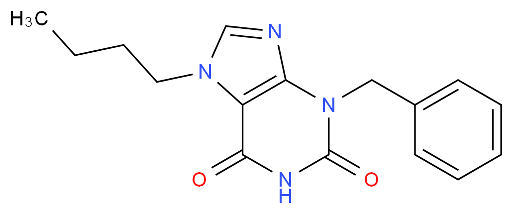 3-Benzyl-7-butyl-3,7-dihydro-purine-2,6-dione_Molecular_structure_CAS_)