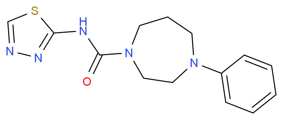 4-phenyl-N-1,3,4-thiadiazol-2-yl-1,4-diazepane-1-carboxamide_Molecular_structure_CAS_)