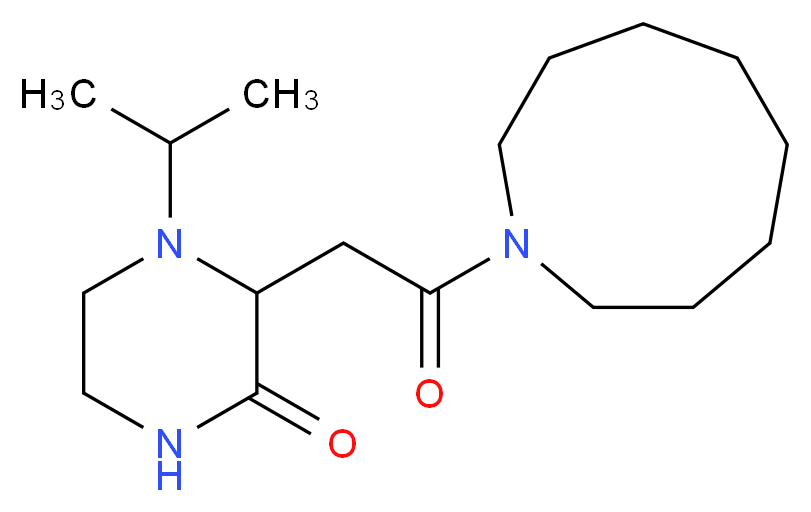 3-(2-azonan-1-yl-2-oxoethyl)-4-isopropylpiperazin-2-one_Molecular_structure_CAS_)