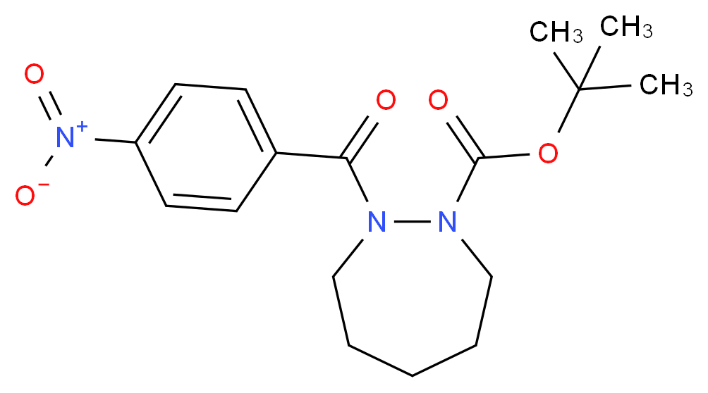 tert-Butyl 2-(4-nitrobenzoyl)-1,2-diazepane-1-carboxylate_Molecular_structure_CAS_)