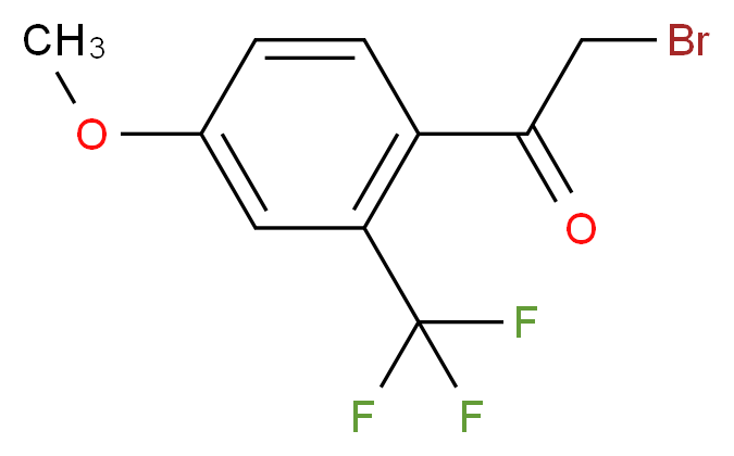 4-Methoxy-2-(trifluoromethyl)phenacyl bromide_Molecular_structure_CAS_)