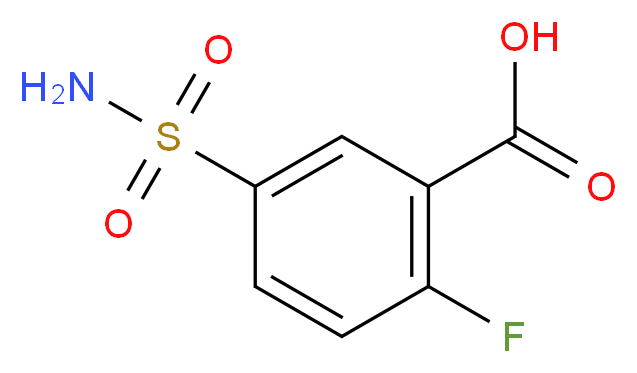 5-(aminosulfonyl)-2-fluorobenzoic acid_Molecular_structure_CAS_112887-25-9)