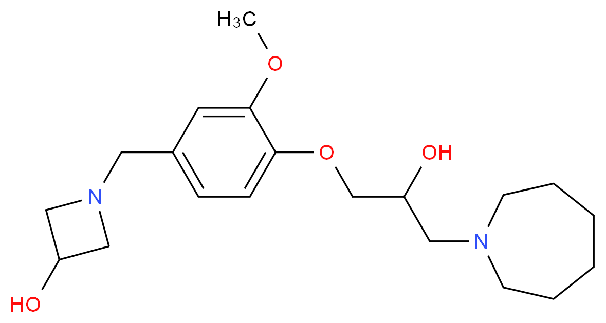 1-[4-(3-azepan-1-yl-2-hydroxypropoxy)-3-methoxybenzyl]azetidin-3-ol_Molecular_structure_CAS_)
