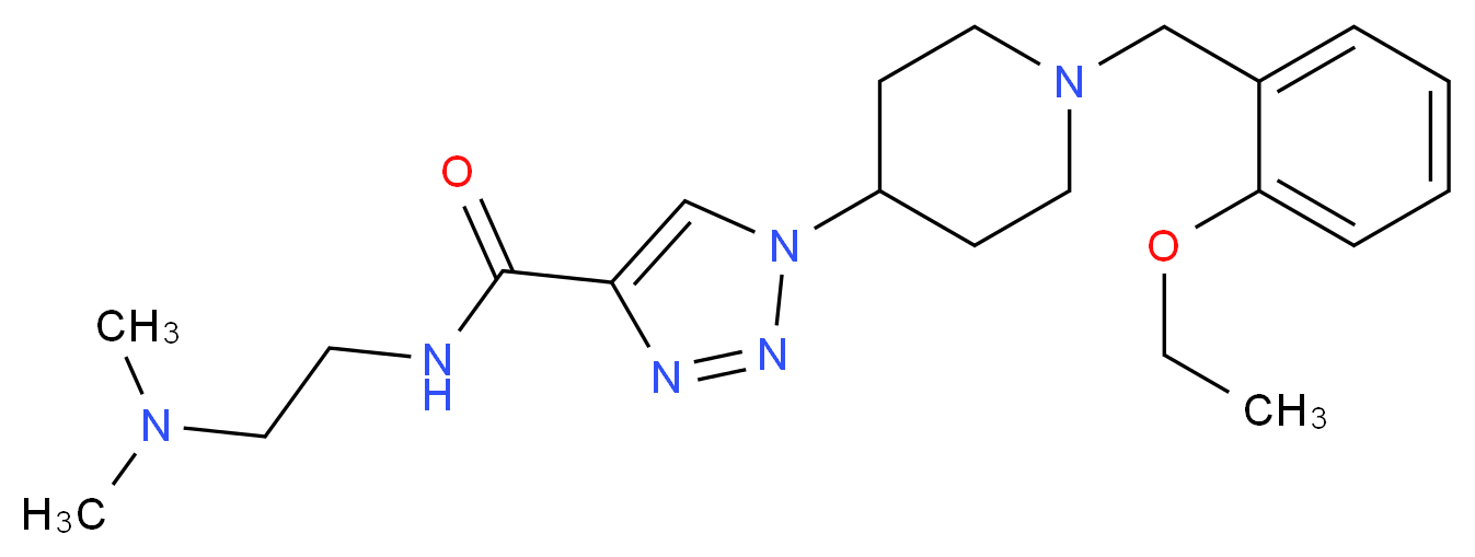 N-[2-(dimethylamino)ethyl]-1-[1-(2-ethoxybenzyl)-4-piperidinyl]-1H-1,2,3-triazole-4-carboxamide_Molecular_structure_CAS_)