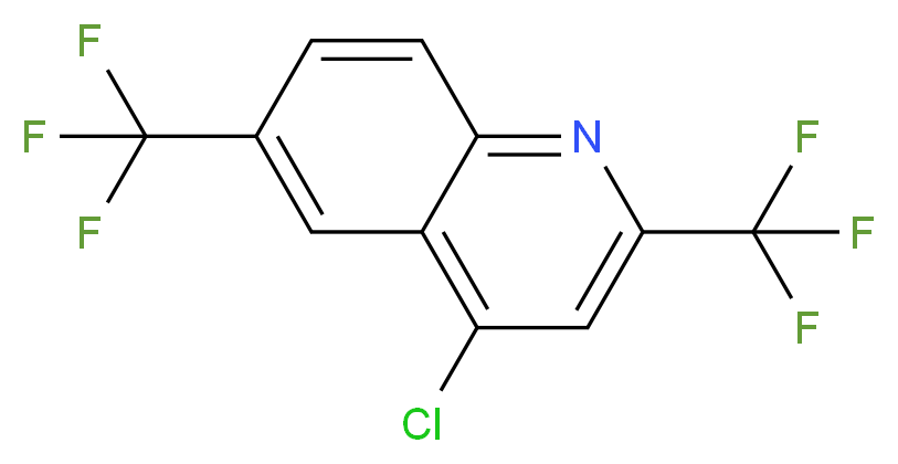 2,6-Bis(trifluoromethyl)-4-chloroquinoline 97%_Molecular_structure_CAS_)