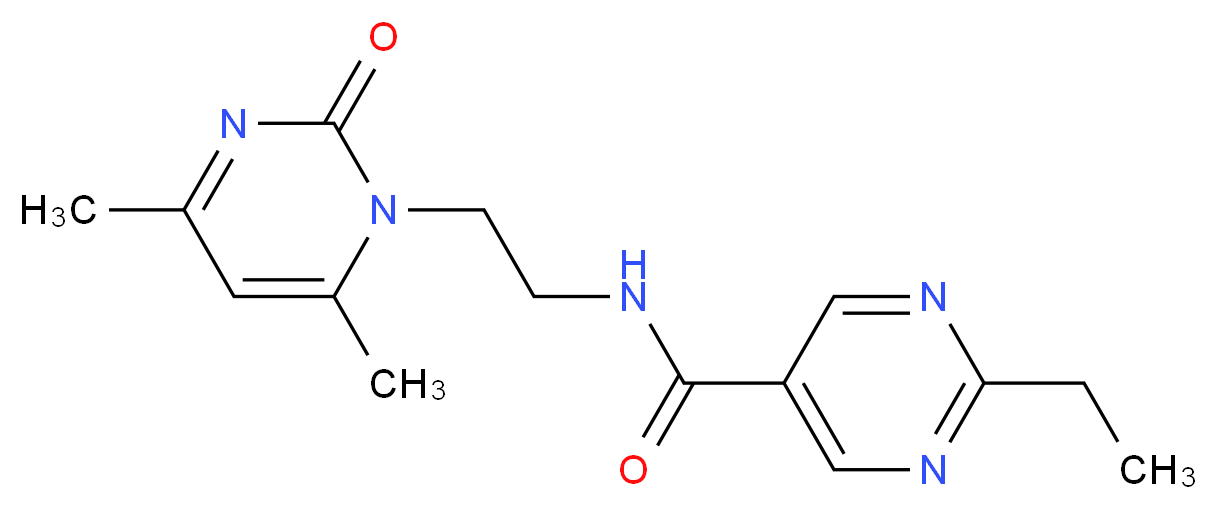 N-[2-(4,6-dimethyl-2-oxo-1(2H)-pyrimidinyl)ethyl]-2-ethyl-5-pyrimidinecarboxamide_Molecular_structure_CAS_)