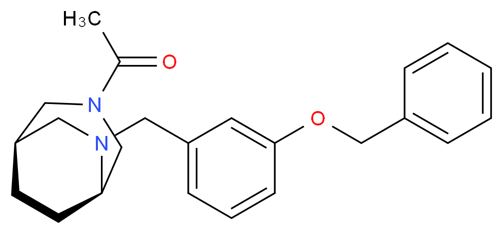 (1R*,5R*)-3-acetyl-6-[3-(benzyloxy)benzyl]-3,6-diazabicyclo[3.2.2]nonane_Molecular_structure_CAS_)