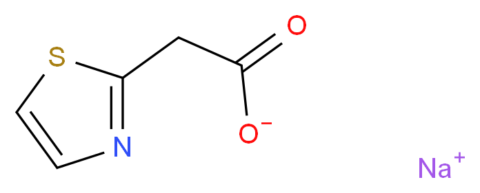sodium 2-(1,3-thiazol-2-yl)acetate_Molecular_structure_CAS_)