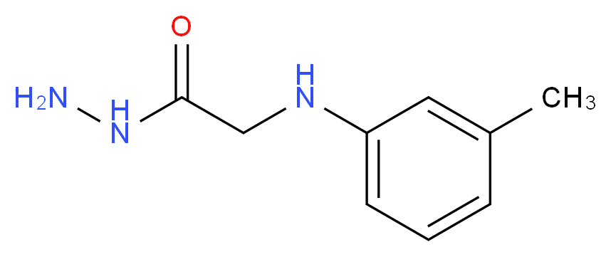2-[(3-Methylphenyl)amino]acetohydrazide_Molecular_structure_CAS_)