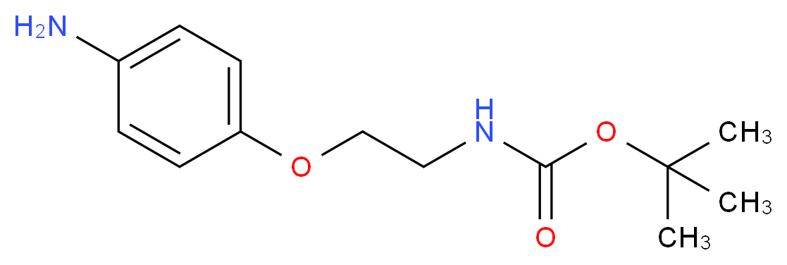 tert-Butyl 2-(4-aminophenoxy)ethylcarbamate_Molecular_structure_CAS_159184-15-3)