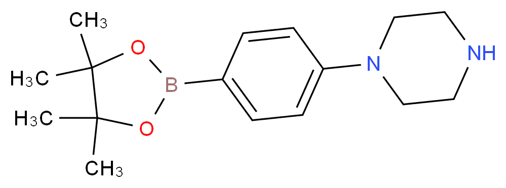 4-Piperazinylphenylboronic acid, pinacol ester_Molecular_structure_CAS_912369-50-7)
