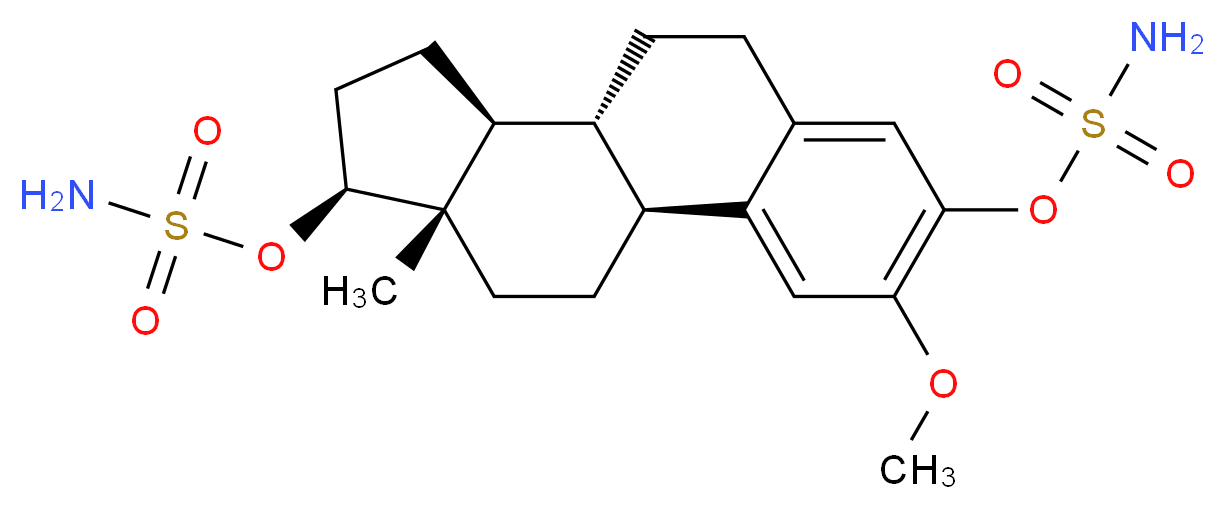 (9BETA,13ALPHA,14BETA,17ALPHA)-2-METHOXYESTRA-1,3,5(10)-TRIENE-3,17-DIYL DISULFAMATE_Molecular_structure_CAS_)