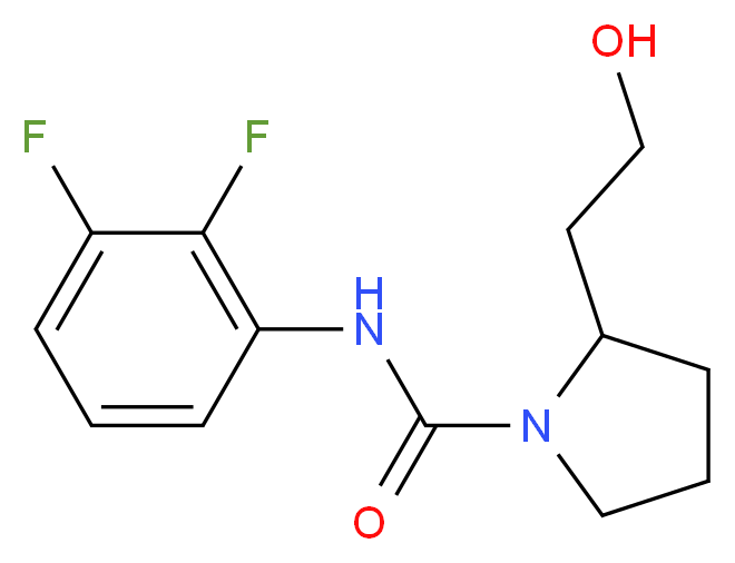 N-(2,3-difluorophenyl)-2-(2-hydroxyethyl)pyrrolidine-1-carboxamide_Molecular_structure_CAS_)