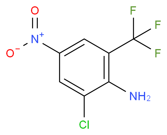 2-Amino-3-chloro-5-nitrobenzotrifluoride 98%_Molecular_structure_CAS_400-67-9)